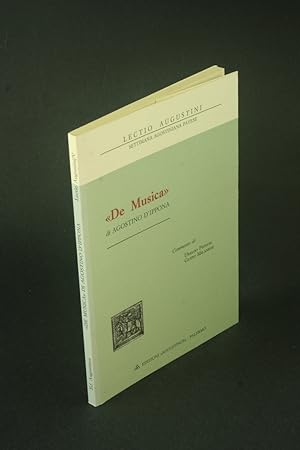 De musica di Agostino d'Ippona. Lectio Augustini V. Settimana agostiniana …