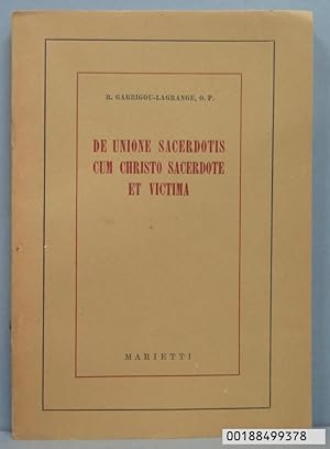 De unione sacerdotis cum Christo sacerdote et victima. Cursus theologiae …