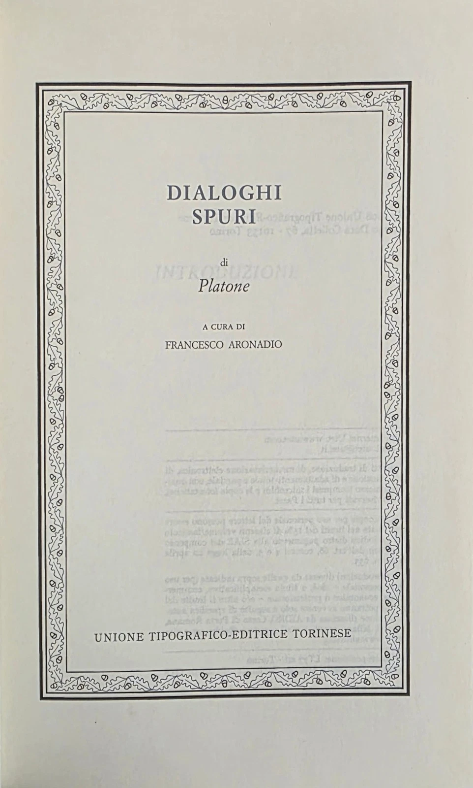 Dialoghi spuri