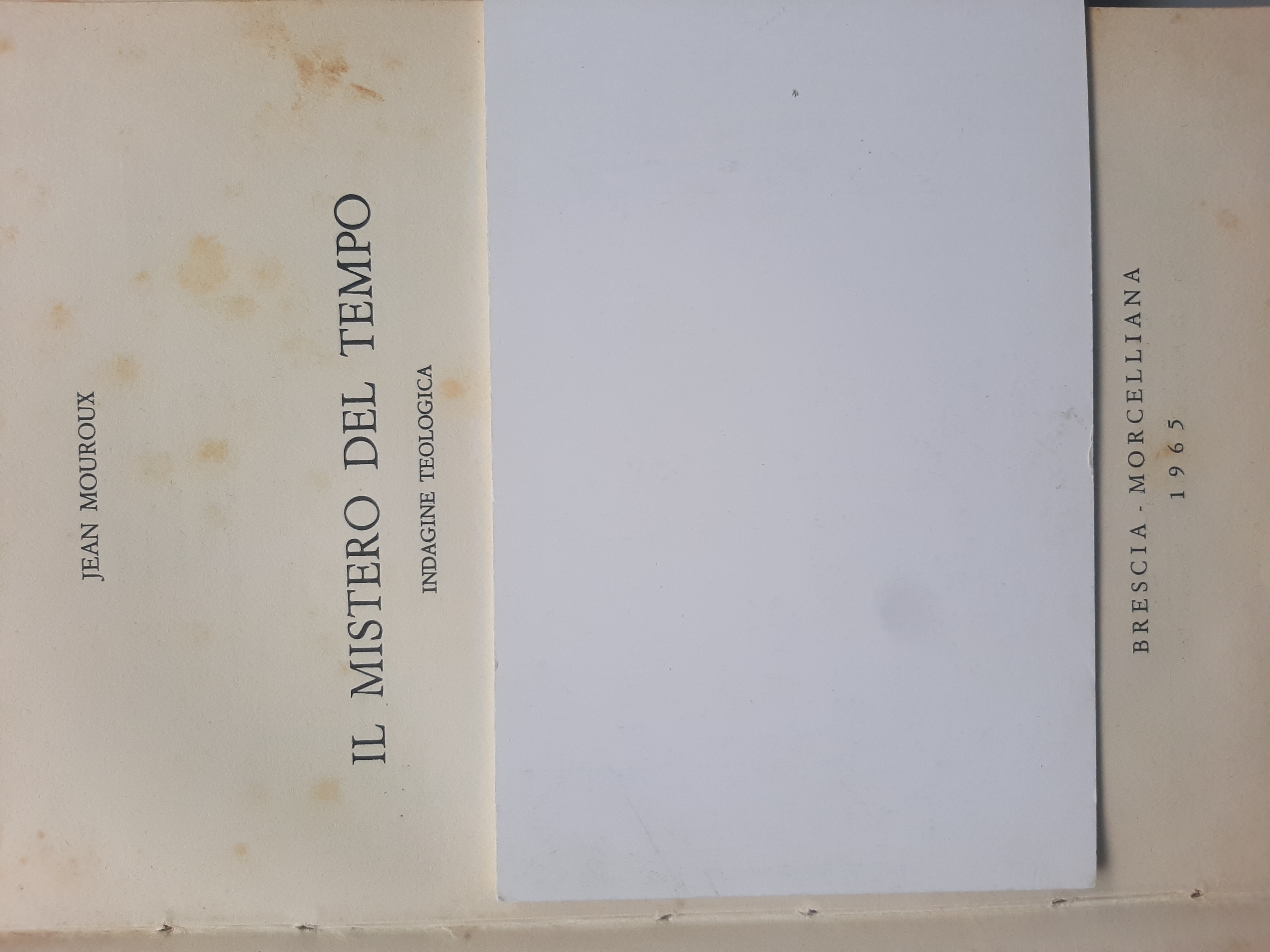 Il mistero del tempo. Indagine teologica