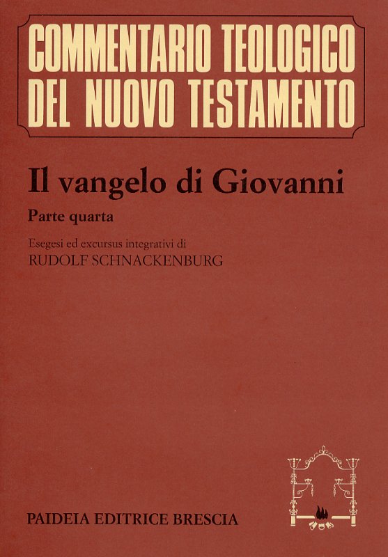 Il Vangelo di Giovanni, parte quarta. Commentario Teologico del Nuovo …