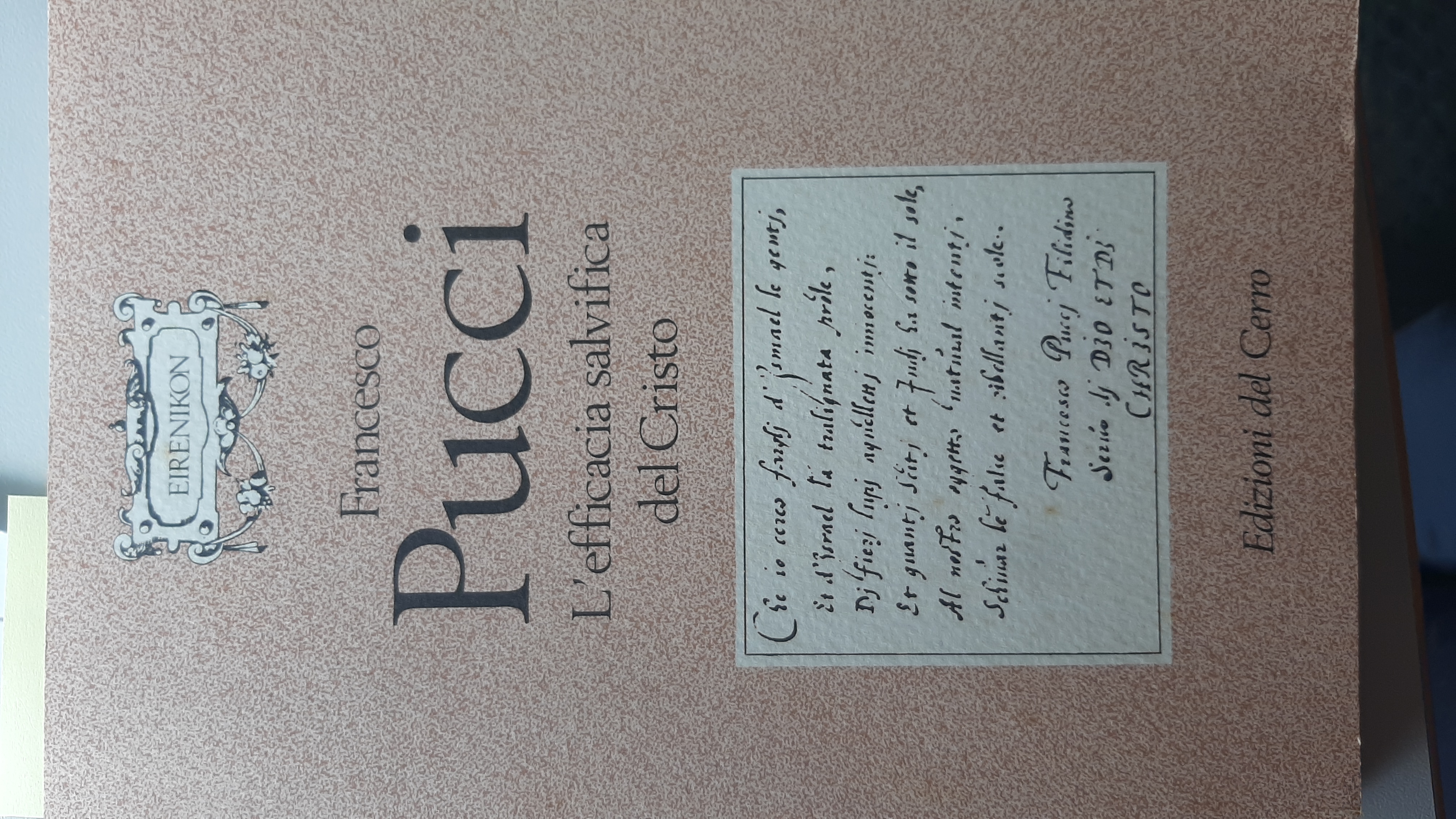 L'efficacia salvifica del Cristo