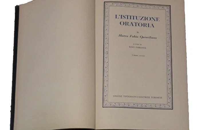 L'istituzione oratoria, volume secondo