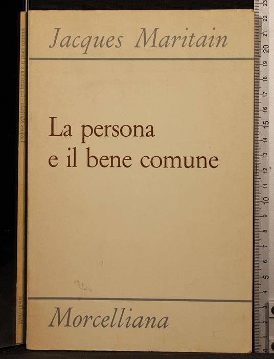 La persona e il bene comune