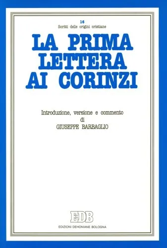 La prima lettera ai Corinzi.