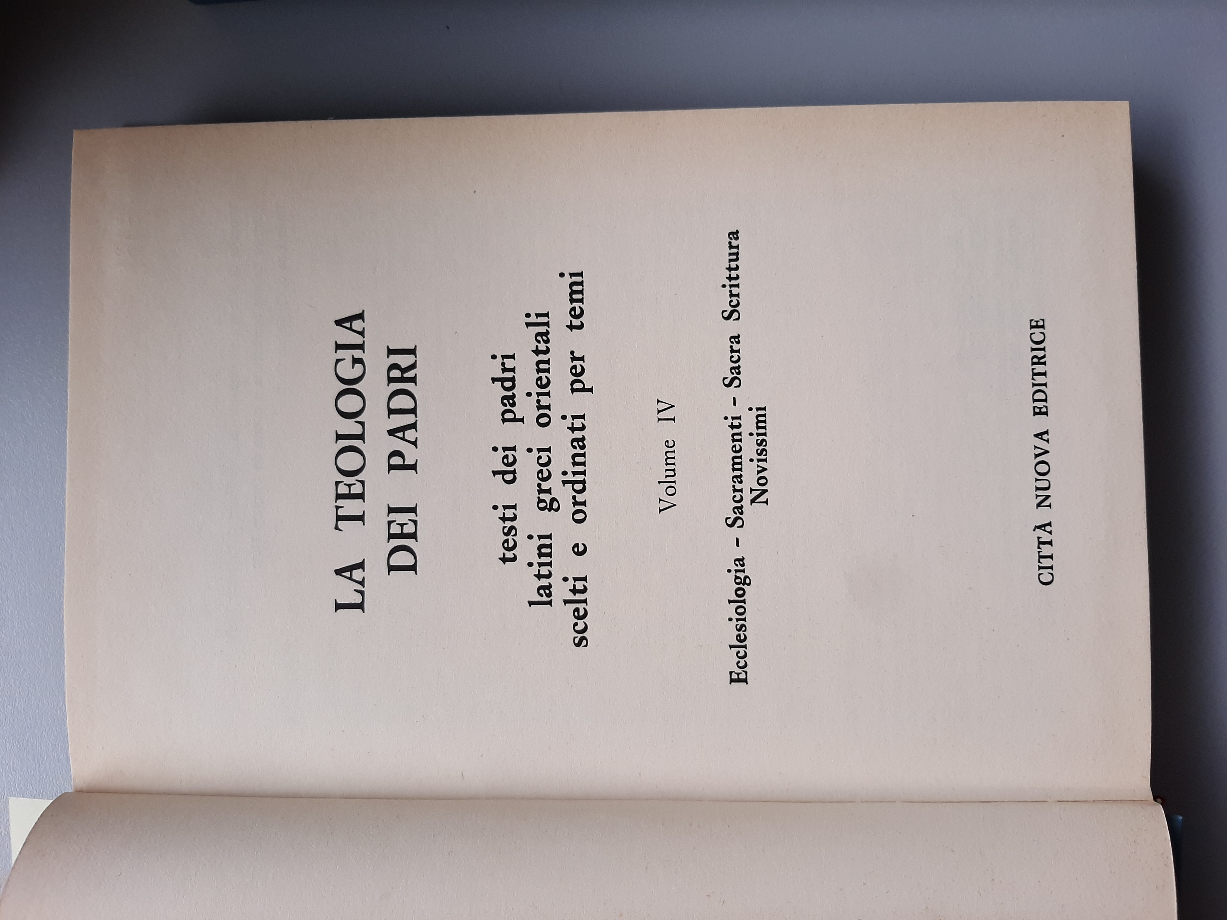 La Teologia dei Padri, volume 4. Testi dei Padri latini, …