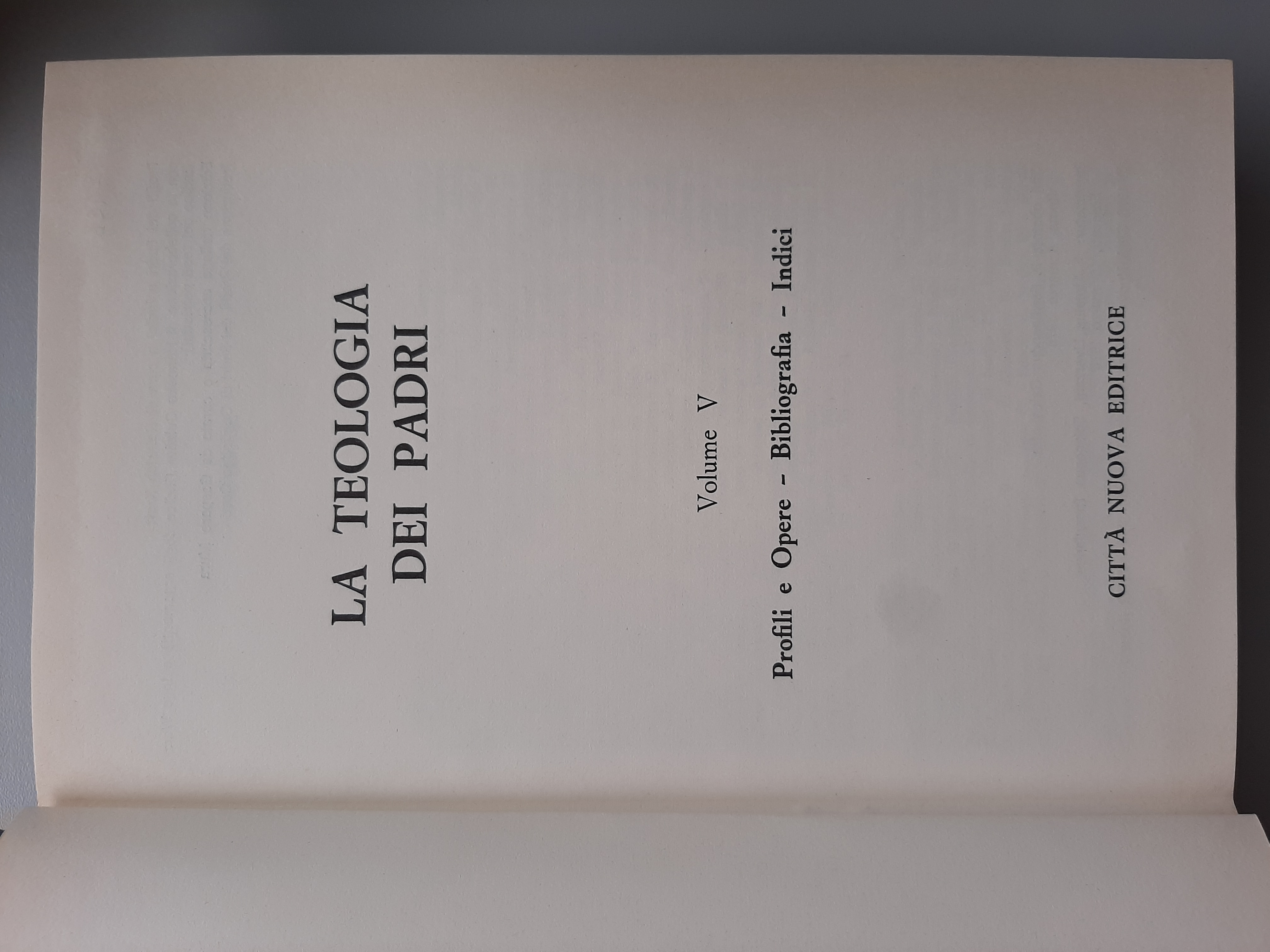 La Teologia dei Padri, volume 5