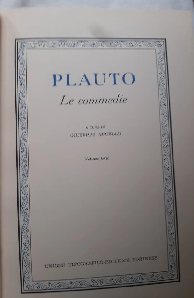 Le commedie, volume terzo