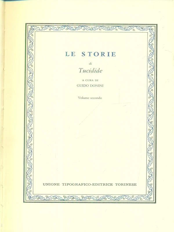 Le storie, volume secondo