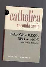 Ragionevolezza della fede.