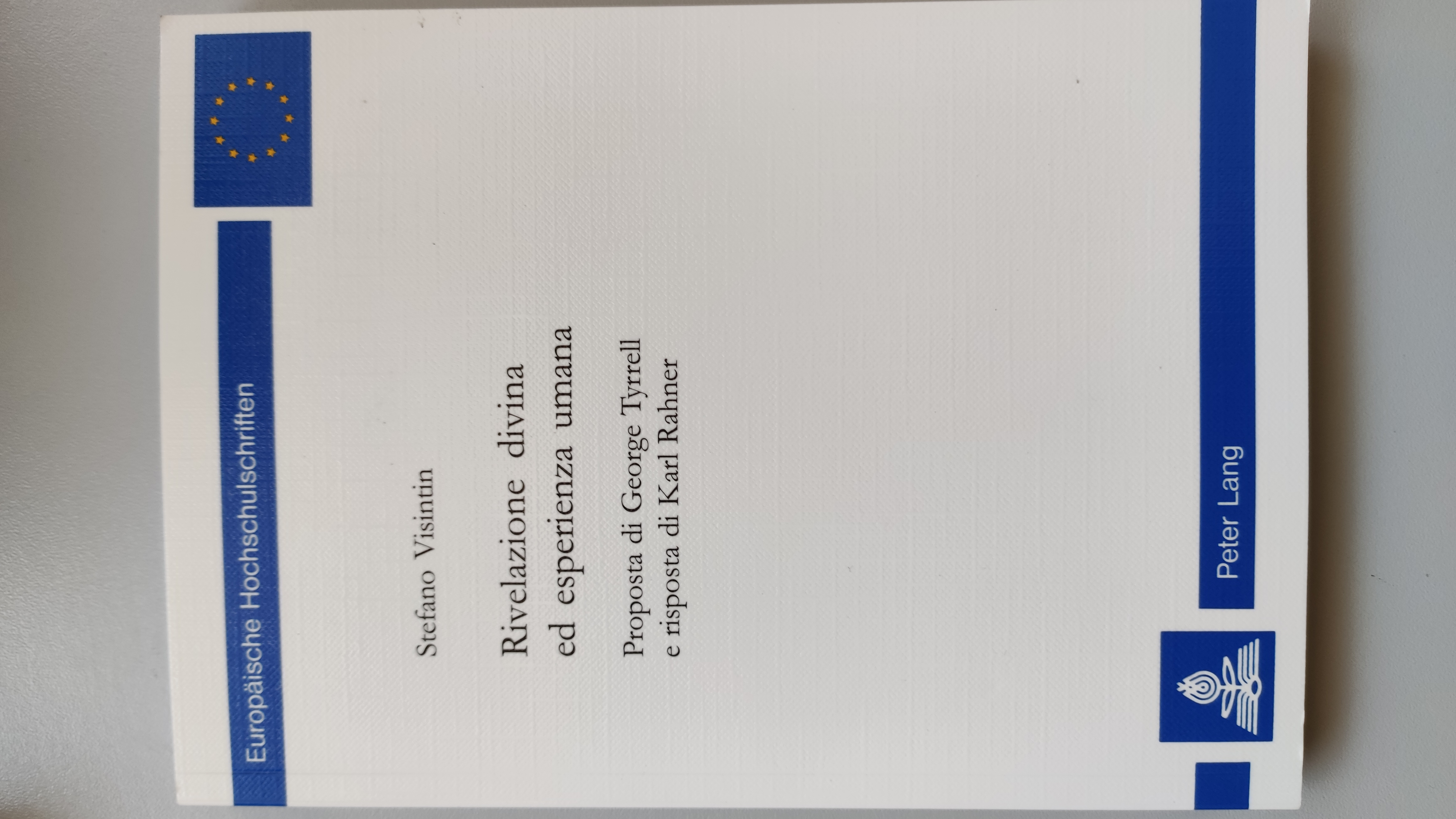 Rivelazione divina ed esperienza umana. Proposta di George Tyrrell e …