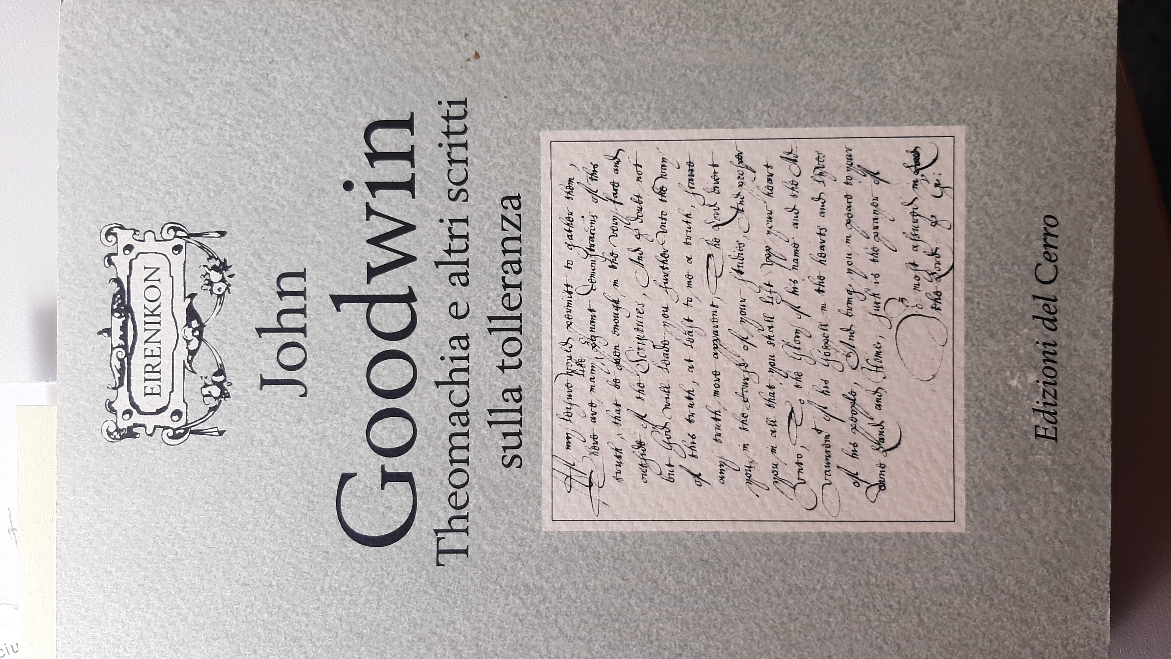 Theomachia e altri scritti sulla tolleranza