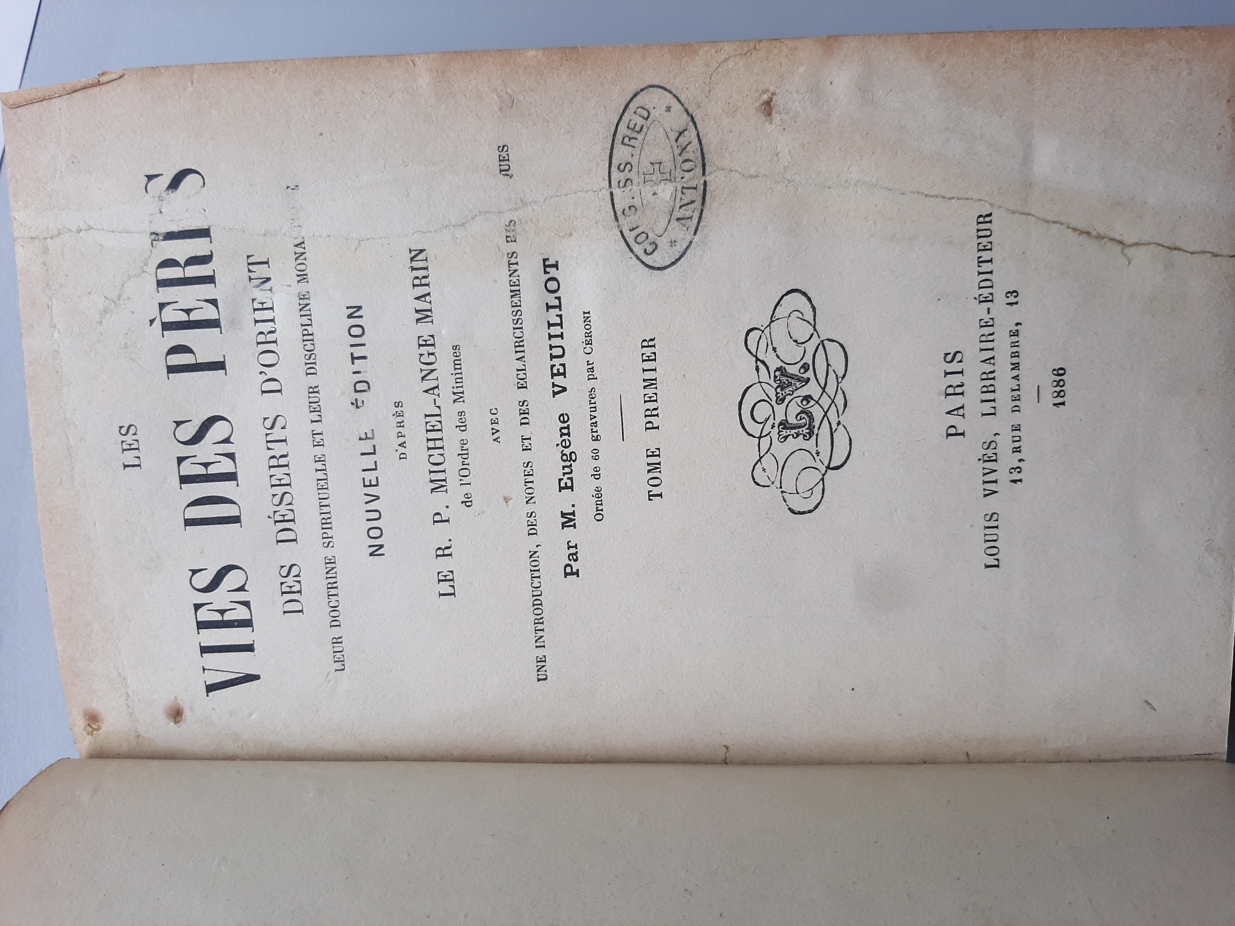 Vies des pères des déserts d'orient leur doctrine spirituelle et …