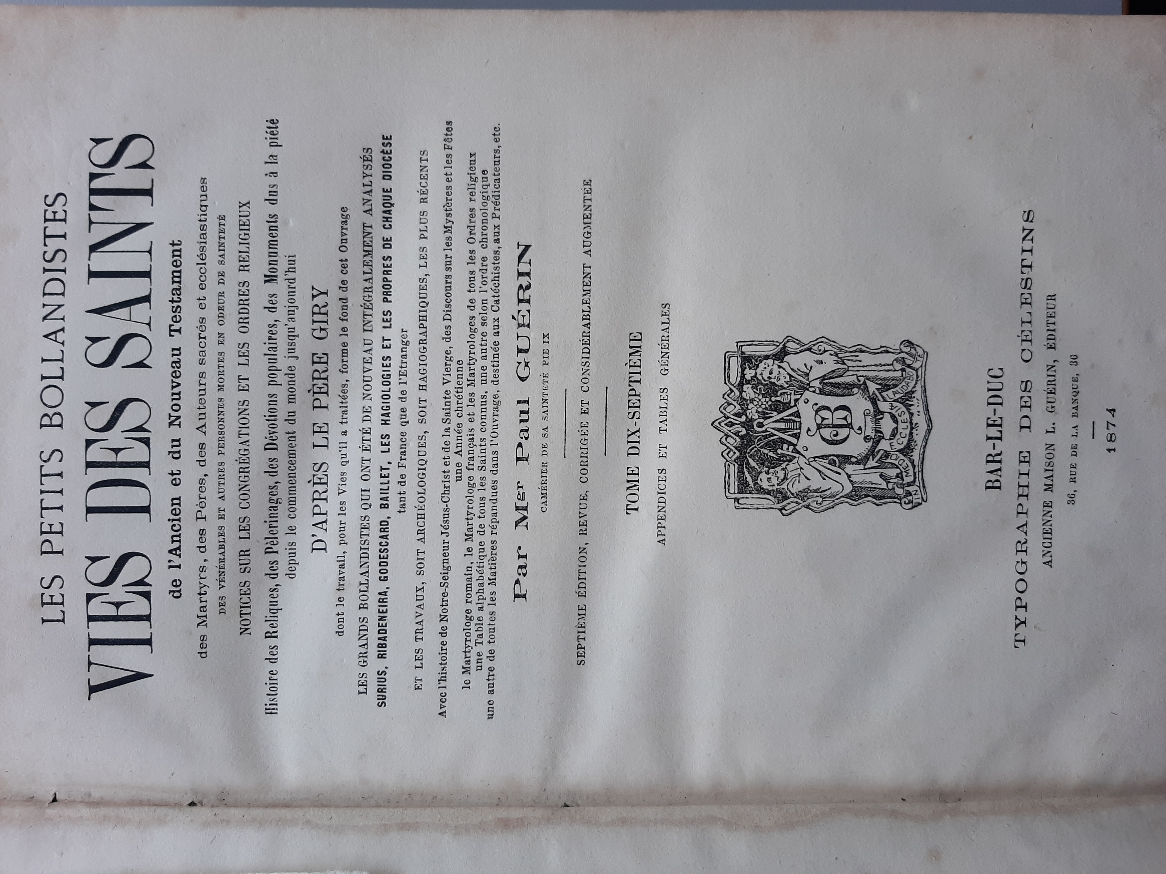 Vies des saints de l'Ancien et du Nouveau Testament des …