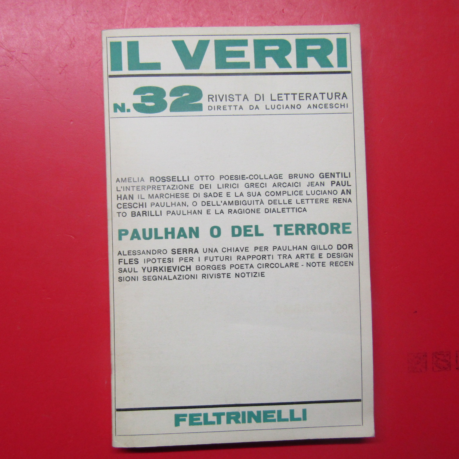 Il Verri N. 32
