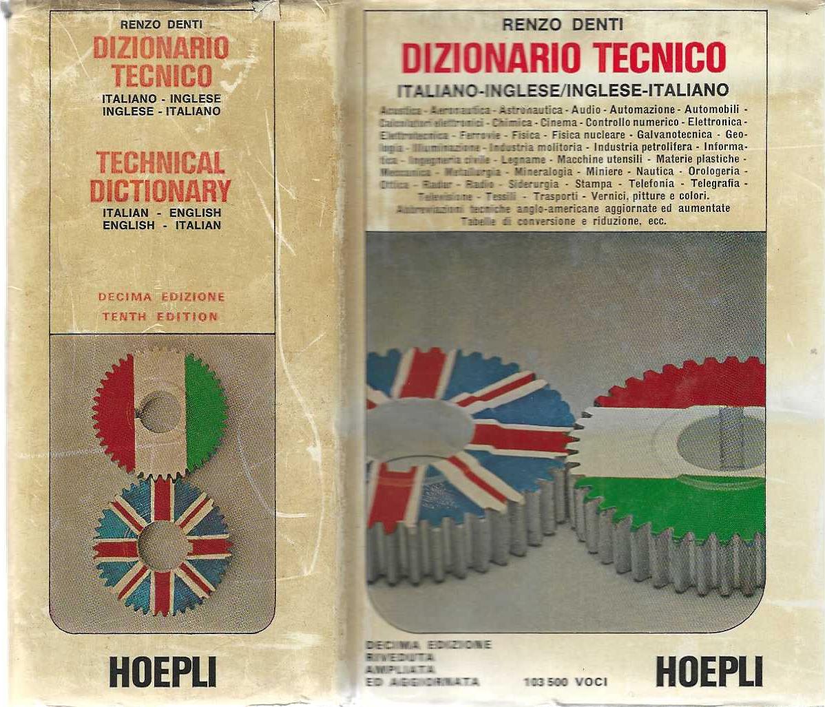 "Dizionario tecnico" "Italiano-Inglese" "Inglese-Italiano"