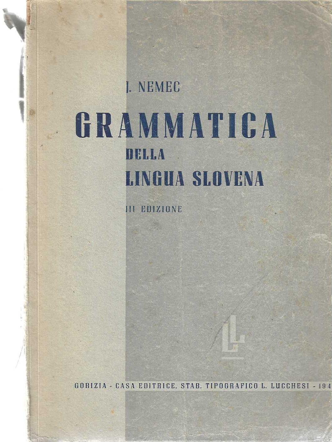 "Grammatica della lingua slovena"