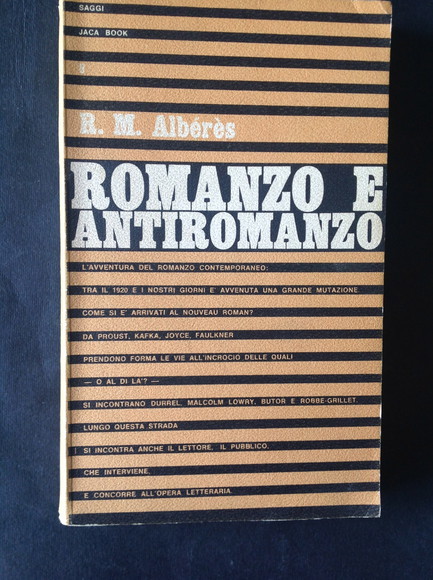 ROMANZO E ANTIROMANZO