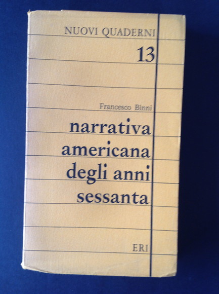 NARRATIVA AMERICANA DEGLI ANNI SESSANTA