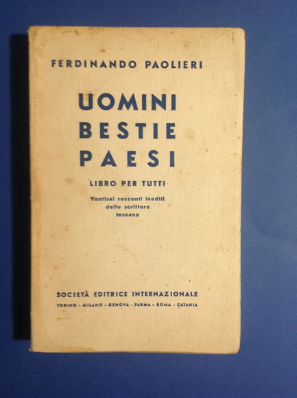 UOMINI - BESTIE - PAESI LIBRO PER TUTTI