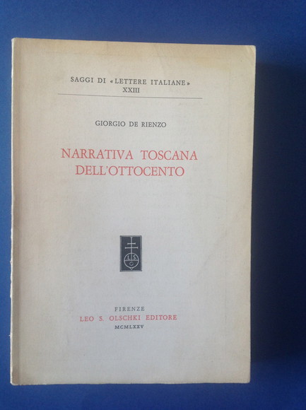 NARRATIVA TOSCANA DELL'OTTOCENTO