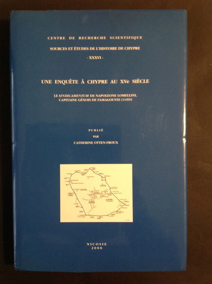 UNE ENQUETE A' CHYPRE AU XV SIECLE LE SINDICAMENTUM DE …