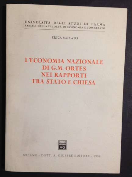 L'ECONOMIA NAZIONALE DI G.M. ORTES NEI RAPPORTI TRA STATO E …