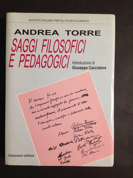 SAGGI FILOSOFICI E PEDAGOGICI