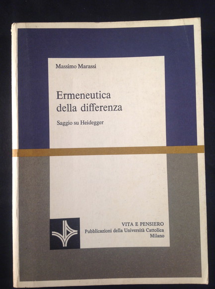 ERMENEUTICA DELLA DIFFERENZA SAGGIO SU HEIDEGGER