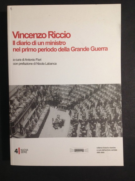 VINCENZO RICCIO IL DIARIO DI UN MINISTRO NEL PRIMO PERIODO …