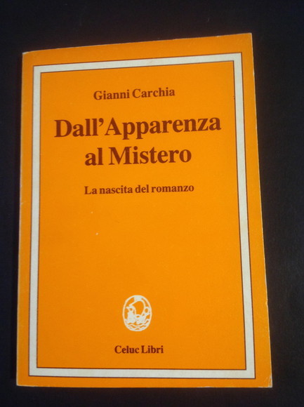 DALL'APPARENZA AL MISTERO LA NASCITA DEL ROMANZO