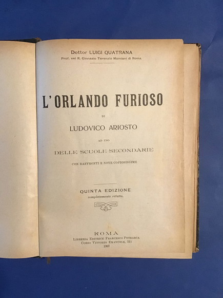 L'ORLANDO FURIOSO