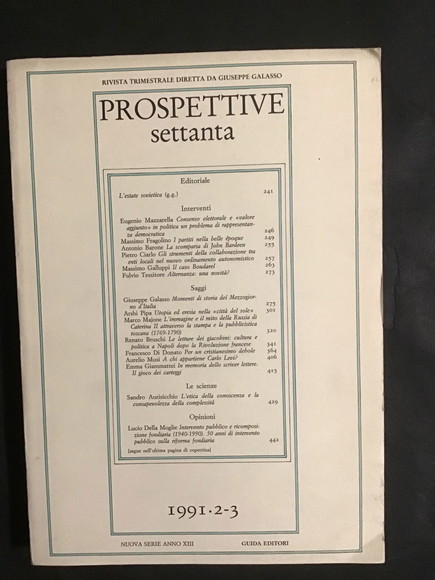 PROSPETTIVE SETTANTA 1983 - 1