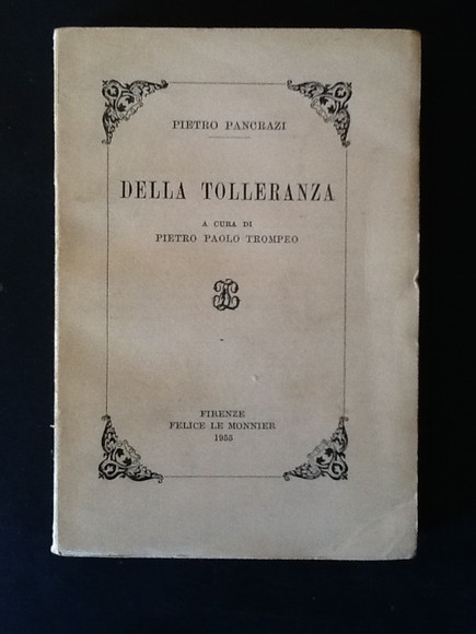 DELLA TOLLERANZA