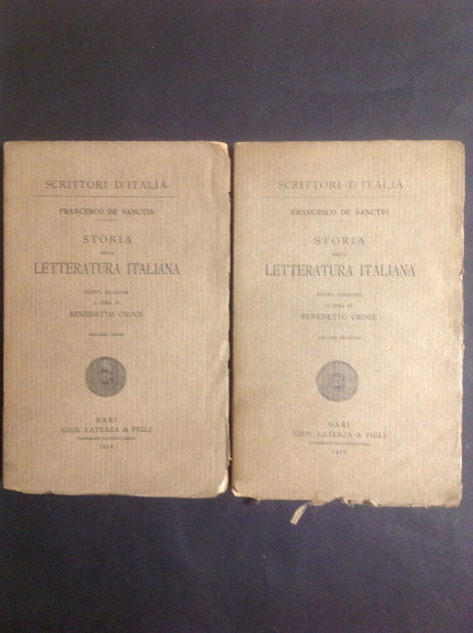 STORIA DELLA LETTERATURA ITALIANA (2 VOLUMI)