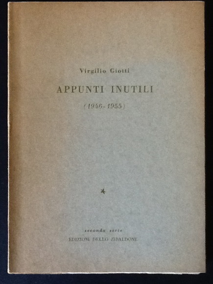 APPUNTI INUTILI (1946-1955)
