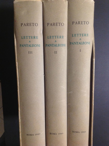 LETTERE A MAFFEO PANTALEONI 1890-1923 (3 VOLUMI)