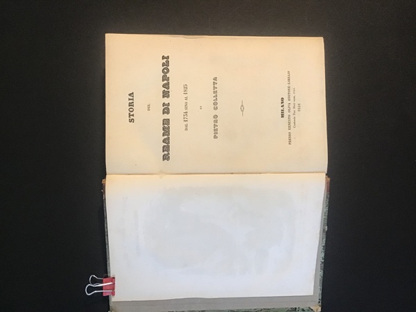 STORIA DEL REAME DI NAPOLI DAL 1734 SINO AL 1825