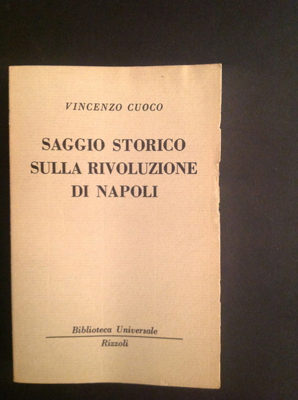 SAGGIO STORICO SULLA RIVOLUZIONE DI NAPOLI