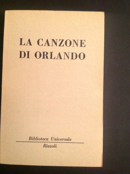 LA CANZONE DI ORLANDO