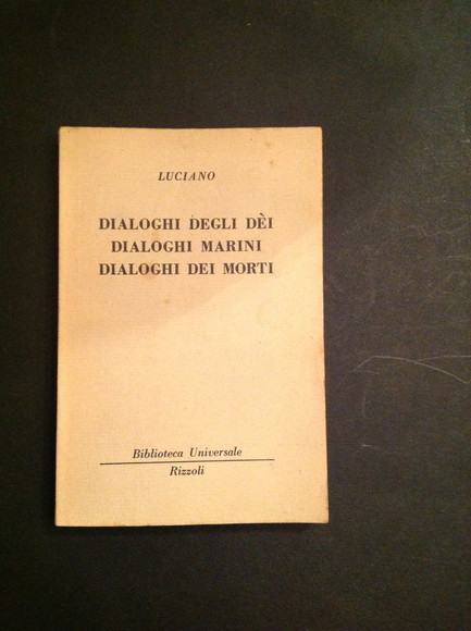 DIALOGHI DEGLI DEI, DIALOGHI MARINI, DIALOGHI DEI MORTI
