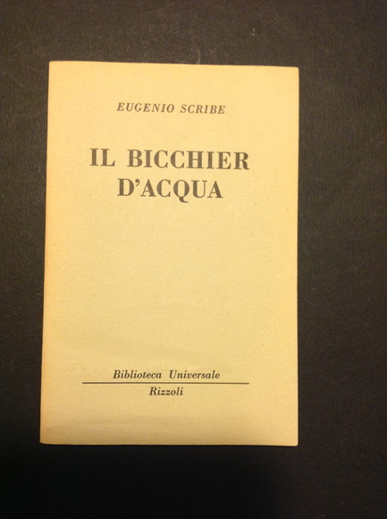 IL BICCHIER D'ACQUA