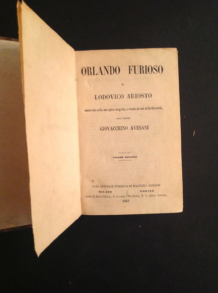 ORLANDO FURIOSO - VOL. II