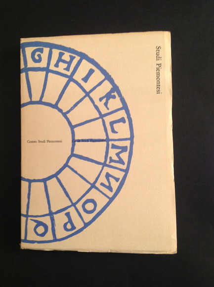 STUDI PIEMONTESI NOVEMBRE 1980, VOL IX, FASC. 2