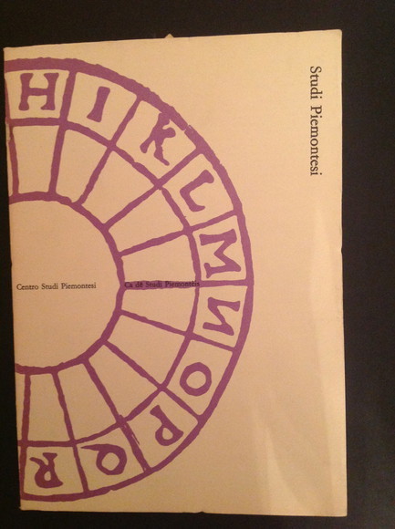 STUDI PIEMONTESI NOVEMBRE 1988, VOL. XVII, FASC. 2