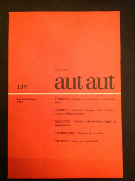 AUT AUT NUOVA SERIE 139