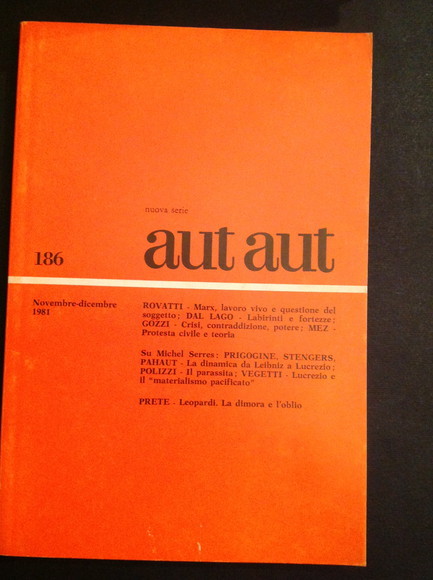 AUT AUT NUOVA SERIE 186