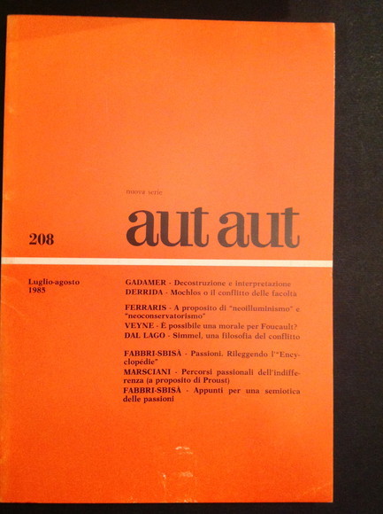 AUT AUT NUOVA SERIE 208
