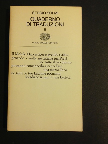 QUADERNO DI TRADUZIONI II
