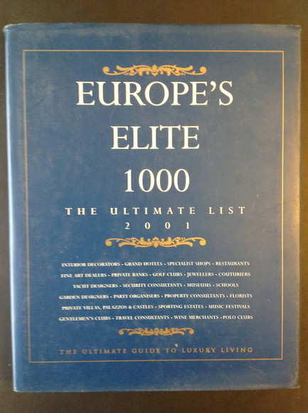 EUROPE'S ELITE 1000 THE ULTIMATE LIST 2001